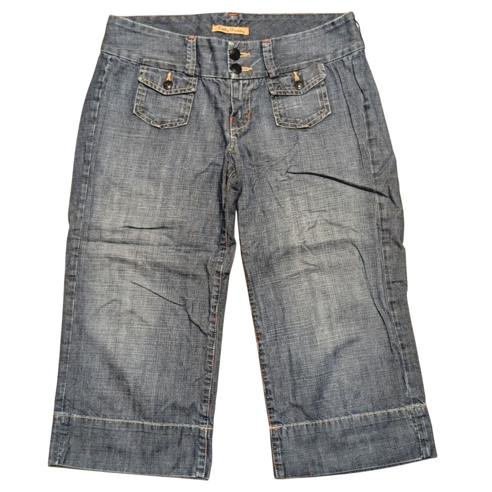 Lucky Brand Womens 6 28 Trouser Capri Jeans Dark Wash Crop Cropped Pants
